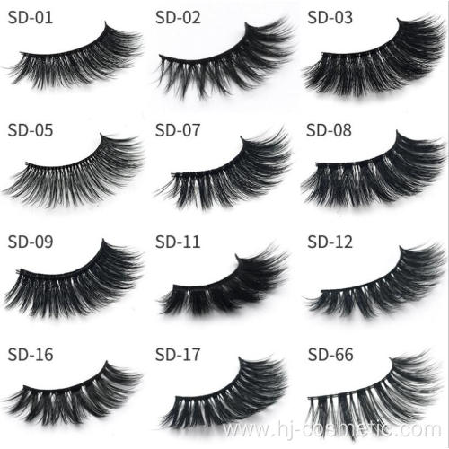 3D Faux Mink Eyelashes Natural Long Silk Soft Fake Eyelashes False Mink Lashes